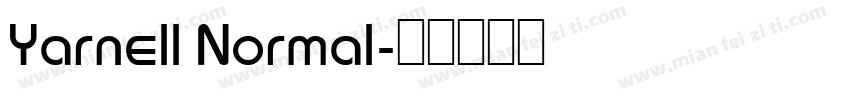 Yarnell Normal字体转换
